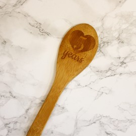 5th Anniversary Engraved Wooden Spoon Gift Baking Spoon 5 Years Married Wood Anniversary Present 5 Year Together Gift