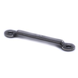 J Clarke Marine Pack of 2-25mm and 50mm Webbing bridges/footmans loop made from stainless steel (50mm)