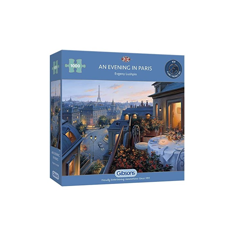 Gibsons An Evening in Paris Jigsaw Puzzle, 1000 piece