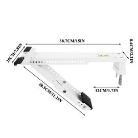 ZUQIAN 2 Pack Window Air Conditioner Support Bracket, Wall Mounting Unit Window Stand Mount AC Brackets Support, Universal for 5,000-24,000 BTU AC Units, Up to 165lbs