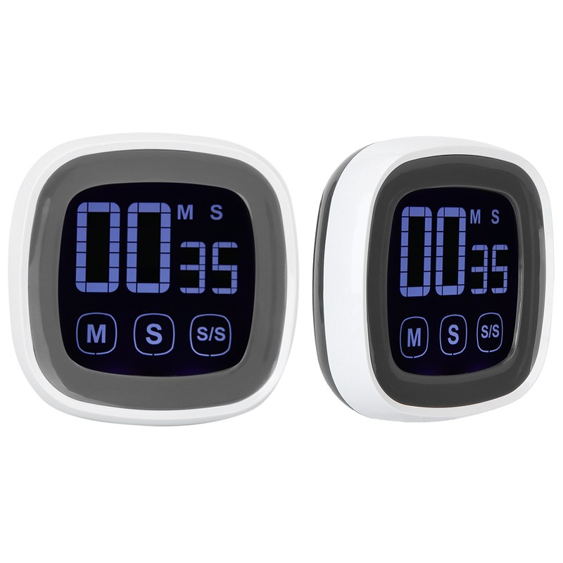 Digital Kitchen Timer Big Screen Loud Alarm BBQ Countdown Reminders