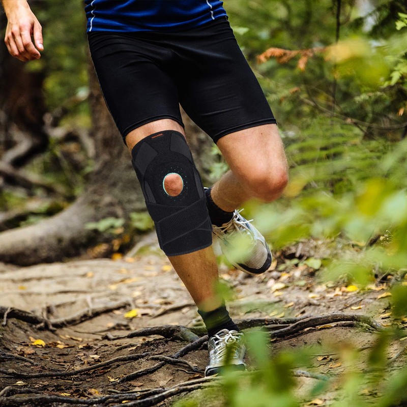 Thx4COPPER Knee Brace with Splint - Adjustable Open Patella with