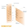 POWERTEC Surface Mounted Bed Rail Brackets 4PK, Bed Frame Hardware