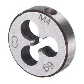 sourcing map Round Threading Die M4 x 0.7 Metric Thread Right Hand Screw Cutting Fixed Dies, Alloy Tool Steel Tapping Repair Tool