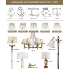 Royal Designs, Inc. Set of 6 Clip On Chandelier Shade