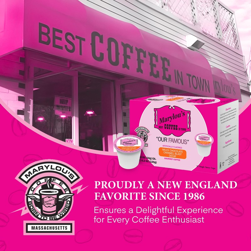 Marylou’s Coffee - Decaf Milky Chocolate Caramel Blast Flavored Coffee,