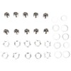 10Pcs XLR Male Socket 4 Pin Metal Panel Mount Male