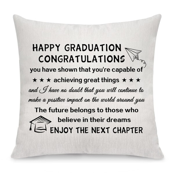 Graduation Inspirational Gifts Graduation Throw Pillow Case Graduation for Friends