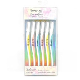 The Crème Shop Flawless Face Precision Razors, Dermaplaning Tool for Face, Face Razors for Women (Pack of 6)