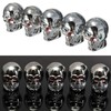 GLEAVI 12 Tapones de Válvula de Calavera: Tapas de Caucho