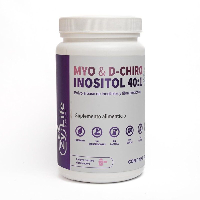 Myo & D-Chiro Inositol 40:1, Polvo 225 g, Fórmula a