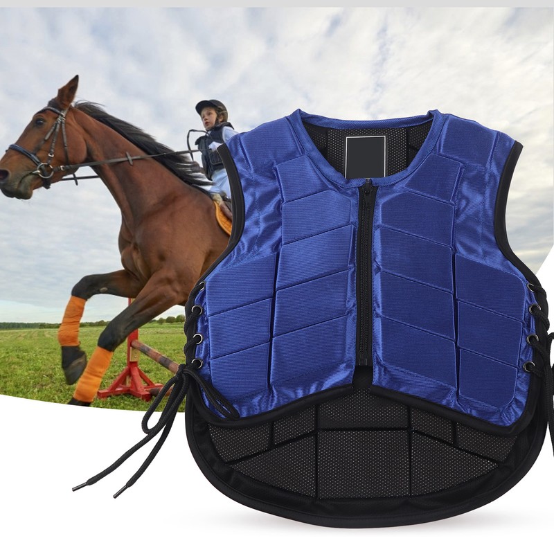 Kids Equestrian Vest Foam Padded Safety Horse Riding Protective Gear