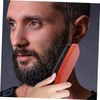 Outanaya 2pcs Boar Bristle Beard Comb Brush for Men Smooth