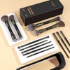 MAGEFY 12 Piezas Brochas para Maquillaje de Doble Función y