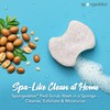Spongeables Pedi Scrub Foot Exfoliating 20+ Wash Sponge, Argan Oil,