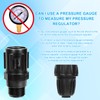 4pcs 25 PSI Drip Irrigation Faucet Adapter Kit, Include 2pcs