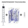 20 Pack 3ml Lab Syringes, Individually Wrapped, Precision Measuring Tools