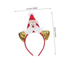 LIFKOME Christmas Santa Claus Style Headband Cute Novelty Hairband for Christmas Party Comfortable and Durable Party Accessory for Memorable Holiday Photos