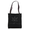 One Line Art Drawing Ivy Leaf Tote Bag