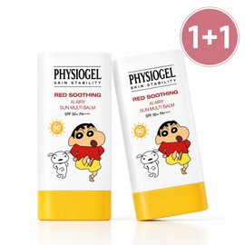 피지오겔 짱구 레드수딩 AI 에어리 썬 멀티 밤 SPF50+ PA++++, 17g, 2개 Physiogel Jjanggu Red Soothing AI Airy Sun Multi Balm SPF50+ PA++++, 17g, 2pcs