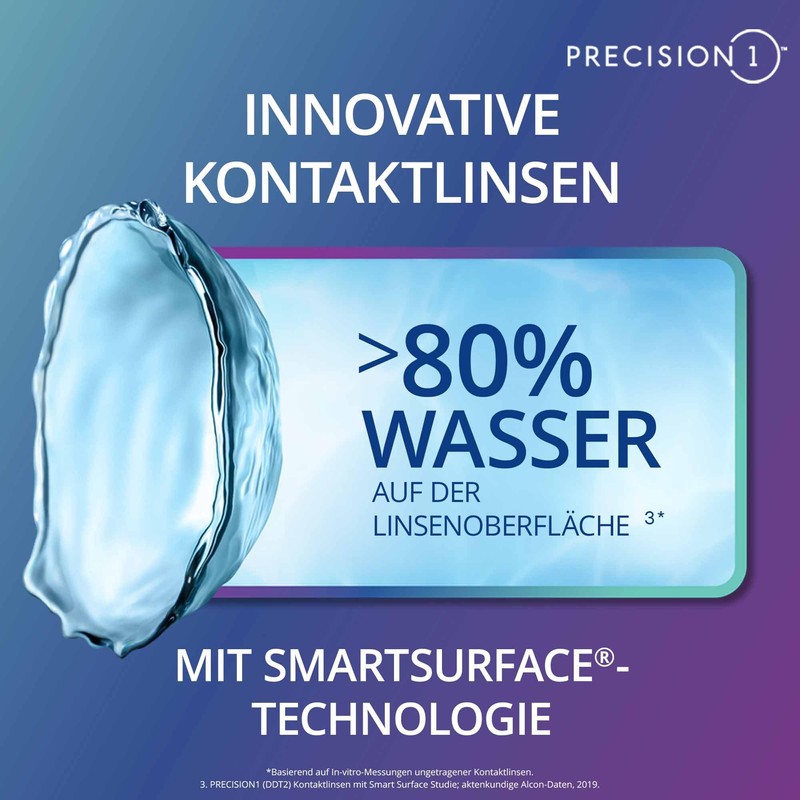 PRECISION1 Daily Lenses Soft | Pack of 90 | BC