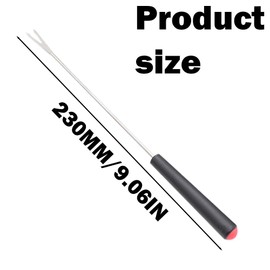 6 Pcs Stainless Steel Fondue Fork, Cheese Fondue Forks with Heat Resistant Handle, Long Forks for Roast Meat Chocolate Cheese Marshmallows