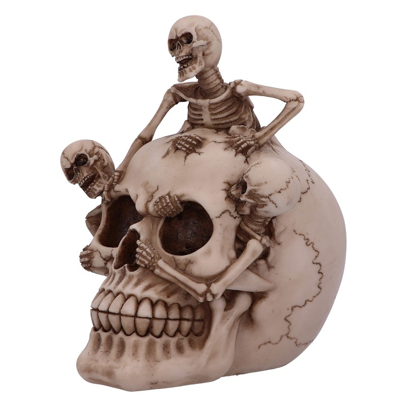 Nemesis Now Breaking Free Skeleton Emerging from Skull Ornament 17.7cm,