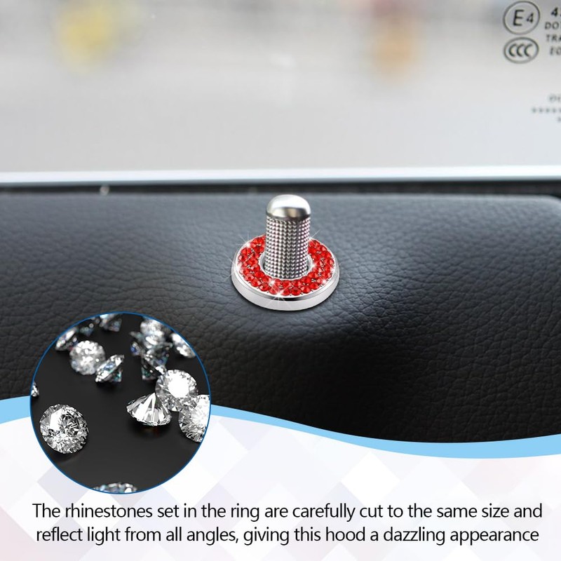 RGOAANC 4PCS Bling Car Inner Door Lock Covers, Automotive Interior