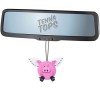 Flying Pig Hanging Rear-View Car Mirror Dangler Charm Auto Accessory