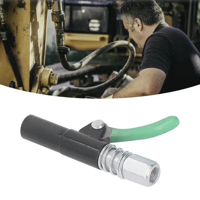 Single Handle Grease Gun Coupler Leakage Proof Self Locking Quick