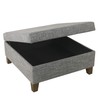 HomePop Home Decor | Luxury Square 32” Storage Ottoman with