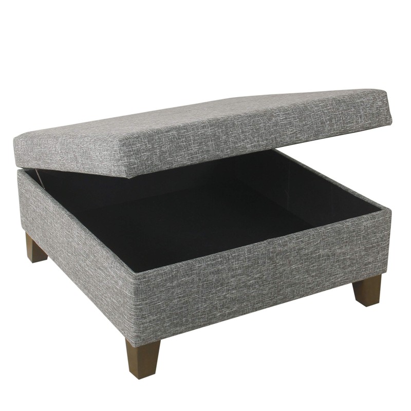 HomePop Home Decor | Luxury Square 32” Storage Ottoman with