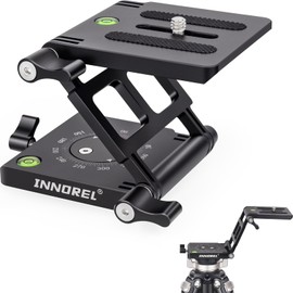 INNOREL ZH7 Z Flex Tilt Tripod Head Aluminum Alloy Flexible Multiple Angles Panoramic Folding Z Type Head with Adjustment Knob for Canon Nikon Sony DSLR Camera Camcorder Slider Rail