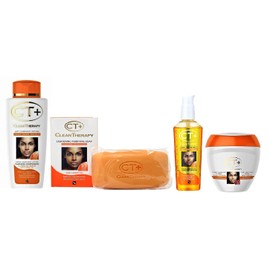 CT+ - Clear Therapy Extra Lightening Skin Cream 6.76 & Lotion 8.45oz & Soap 6.17oz & Serum 2.37oz & Liner101 LPS40 Pencil & Sample Fragra...