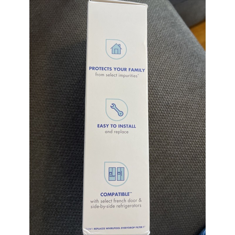 Culligan CUW1 Water Refrigerator Filter Replaces Whirlpool Everydrop 1 Sealed