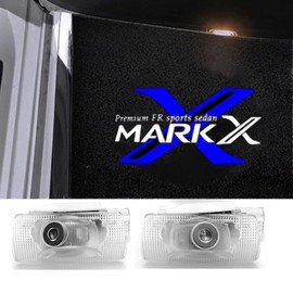 Boseyway 2pcs Car Curtain Lamp for Mark X Logo Door Welcome Light Courtesy Light LED Logo Projection 120 Series 130 Series Toyota Mark x Courtesi Car Door Lamp Replacement Type Parts Set of 2 for Mark