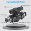 PATIKIL 4mm Pneumatic Ball Valve 4mm OD BUC Push-to-Connect Tube