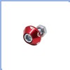 PARSLUCK 2pcs 6mm Thread Dia Red Hex Head Motorcycle License