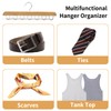 1 Pack Belt Hanger, Sturdy Wood Rack Closet Accessories with