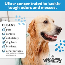 Wee Away Skunk Odor Eliminator for Pet Fur & Upholstery, Enzyme Cleaner for Skunk Smell Removal, Odor Destroyer Spray, 32oz Unscented