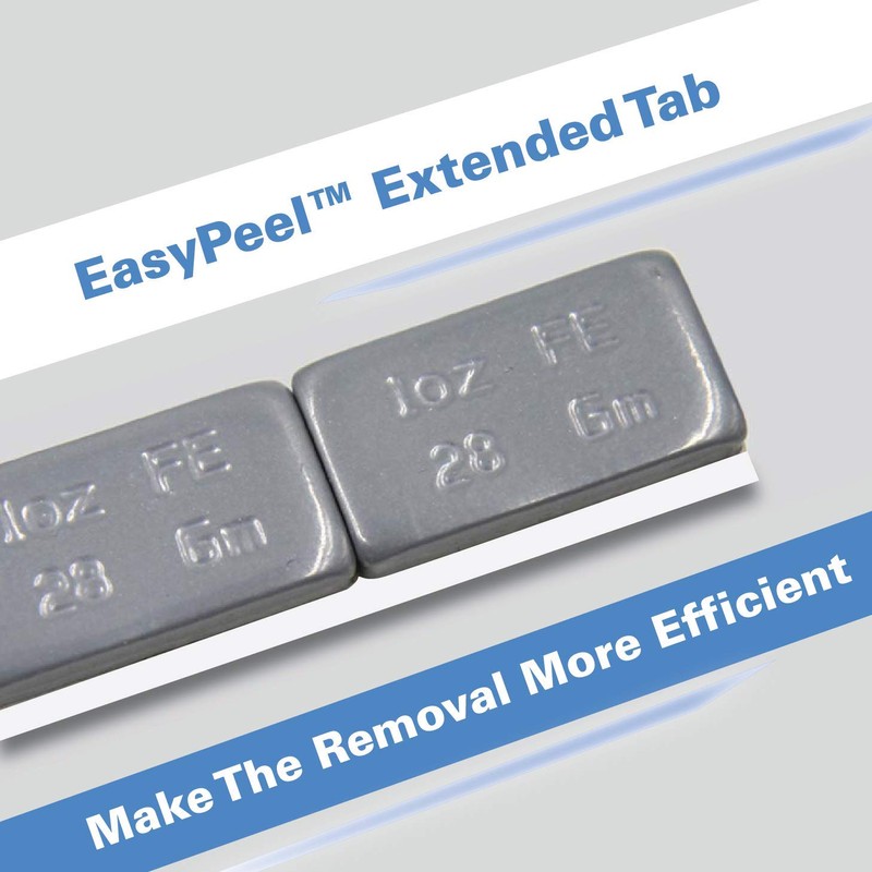 CKAuto 1oz, Grey, Adhesive Stick on Wheel Weights,EasyPeel Tape, 72