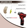 Noyfemr 3" Backing Pad Hook and Loop for Sanding/Polishing ,