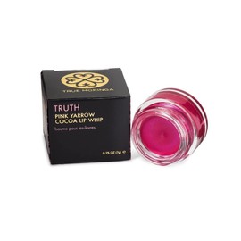 True Moringa Tinted Lip Balm - Truth Pink Yarrow Cocoa Lip Whip - Luxury Organic Lip Gloss Tinted Moisturizer - Natural Vegan Lip Tint Shimmer - 0.25 Ounce