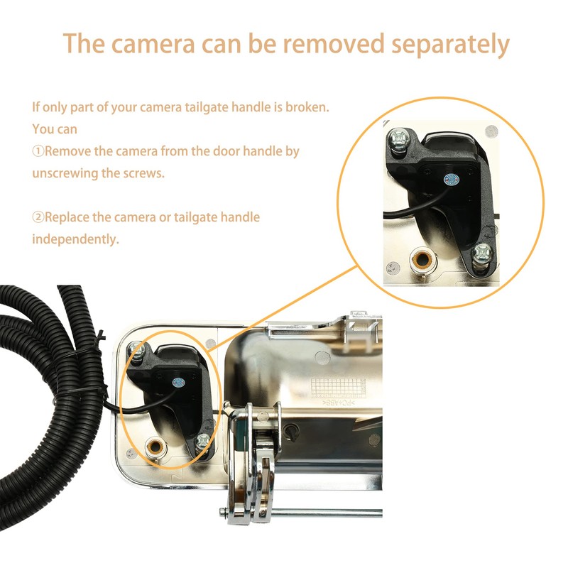 Rear View Camera, w/Tailgate Handle, Compatible with 2005-2014 Ford F150,