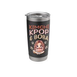 Cute Kimchi Kpop & Boba Stainless Steel Insulated Tumbler