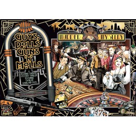 Ace MAFIA Murder Mystery Dinner Party Game : Guys, Dolls, Guns 'n' Molls (11-12 players)