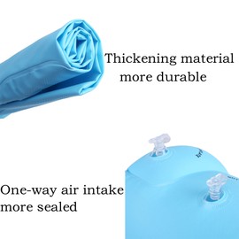 4 PCS Arm Floaties Inflatable Swim Arm Bands Floater Sleeves Swimming Rings Kids Children Toddlers Adults -Blue