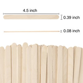 WISYOK 1500 Pcs Wooden Popsicle Sticks for Crafts, 4.5 Inch, Lollipop & Ice Cream Sticks for Creative Designs or DIY Craft, Home Art Projects