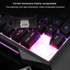 One Handed Gaming Keyboard 7 Color RGB Backlight Ergonomic 35