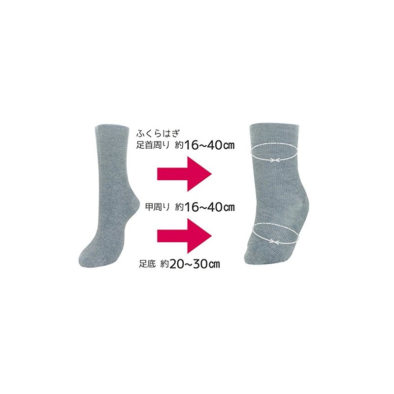 [Japan Angel] [Swelling] [Fracture] Super Stretchy Socks Type, Black